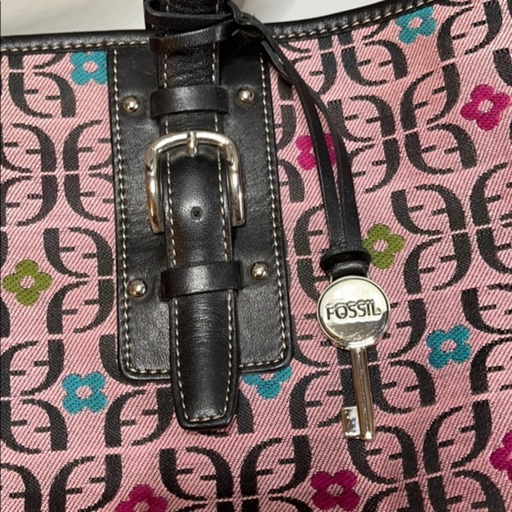 Fossil Tote In F Signature Print And Leath - image 2